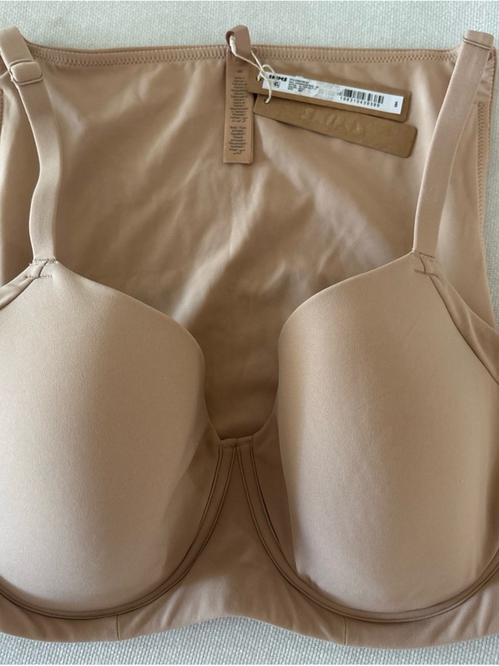 NWT SKIMS Fits Everybody Back Smoothing Full Coverage Bra Clay Size 38D